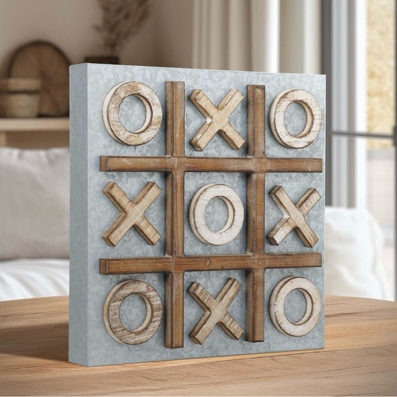 Other - NWT Magnetic Tic Tac Toe Board(metal board with wood pieces).